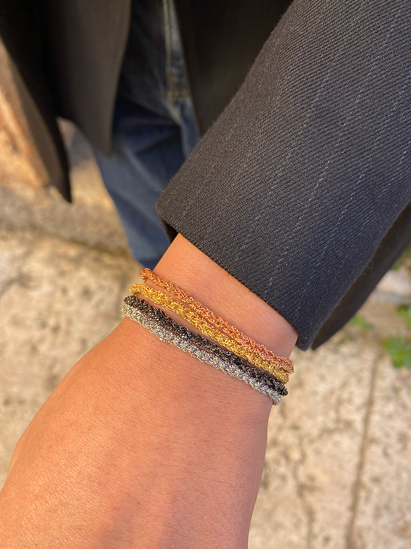 Bracciale Uncinetto Argento