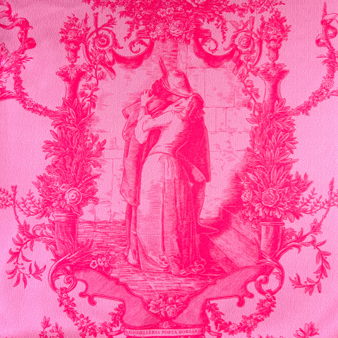 Felpa – Toile de Jouy Bacio Fucsia