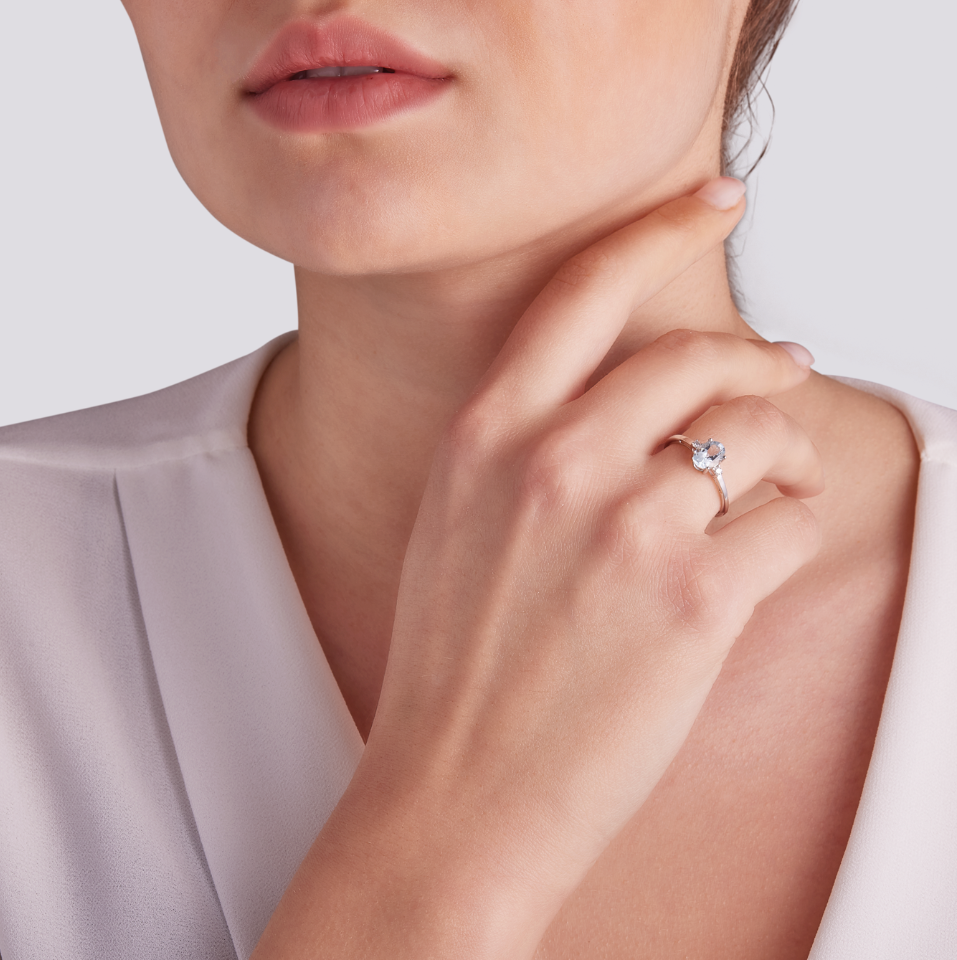 Anello Acqua Marina 0,68ct