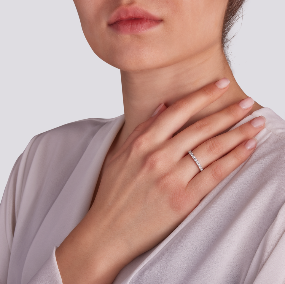 Anello Veretta Diamanti 0,31ct