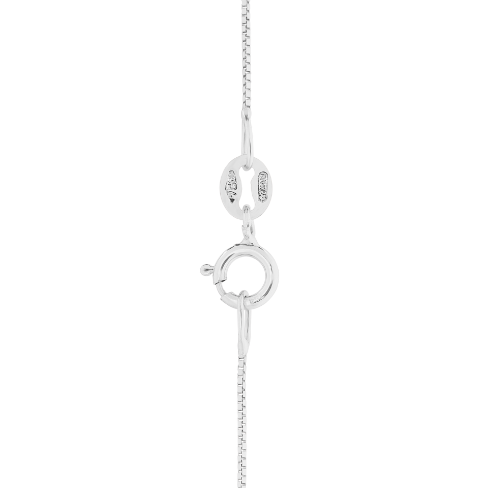 Collana Acqua Marina Taglio Ovale 0,68ct e Diamanti 0,02ct