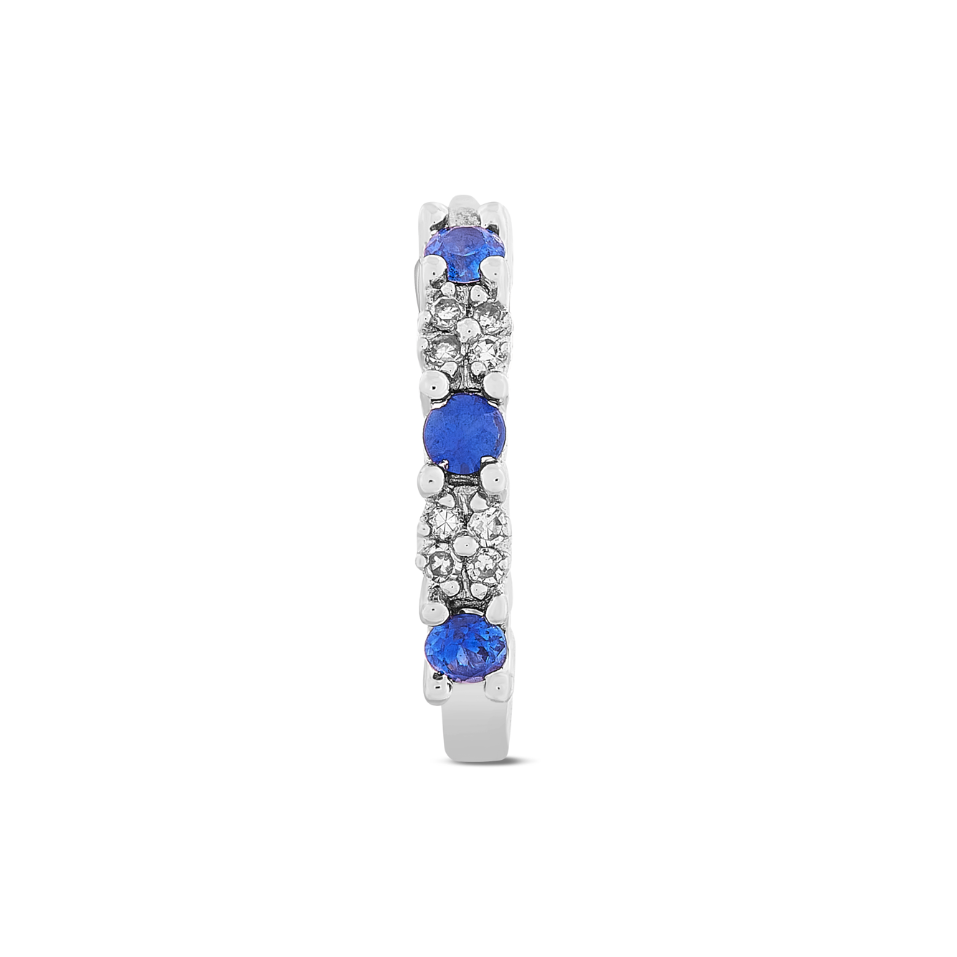 Orecchini Zaffiri 0,24ct e Diamanti 0,45ct