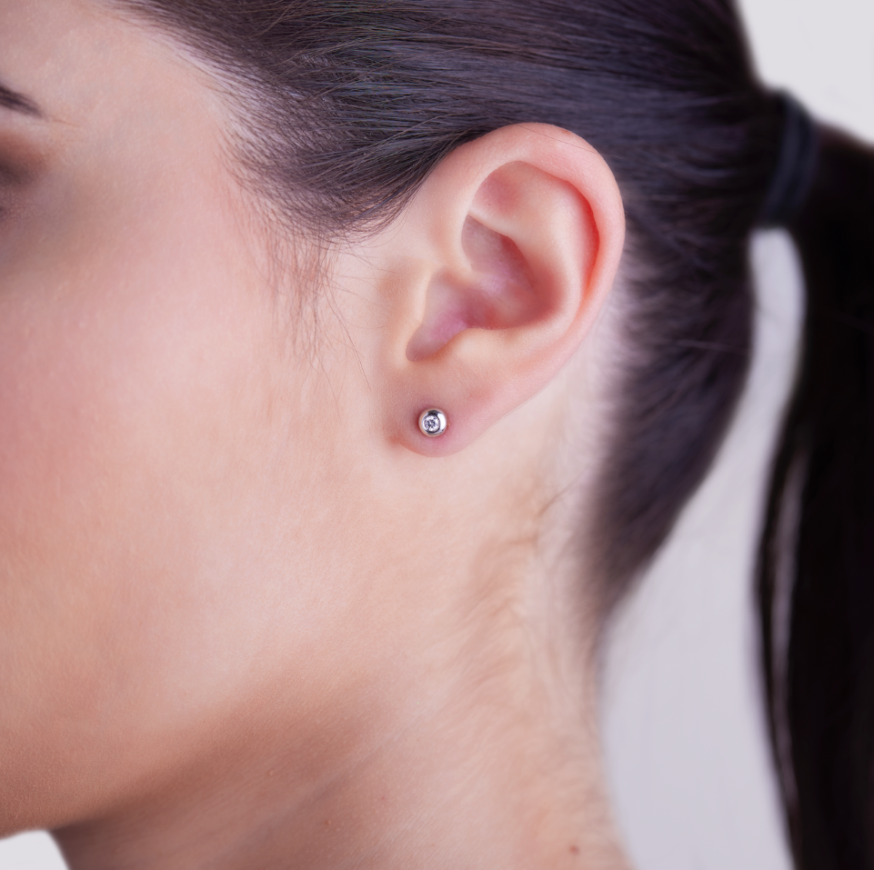 Orecchini Punto Luce Cipollina 0,12ct