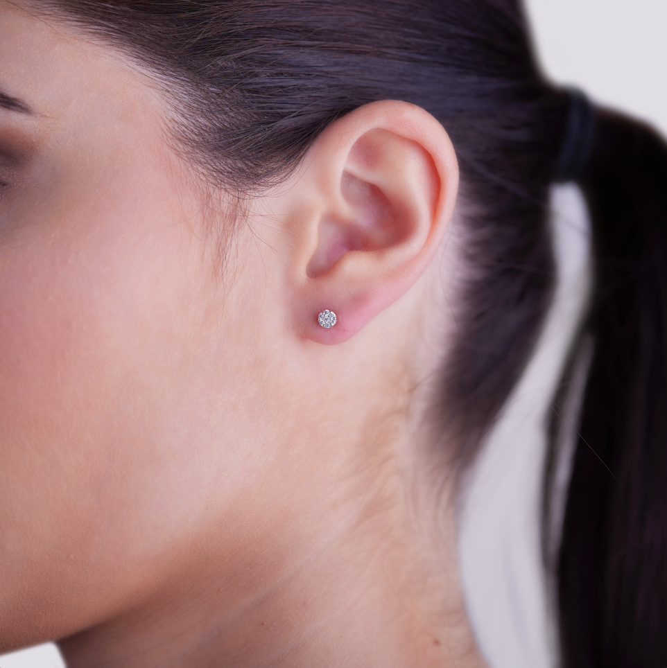 Orecchini Invisible 0,12ct