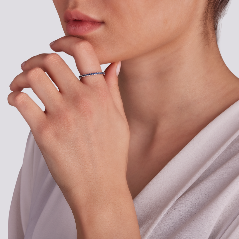 Anello Eternity Zaffiri da 0,48ct a 0,57ct