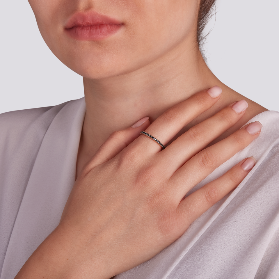 Anello Eternity Diamanti Black da 0,40ct a 0,49ct