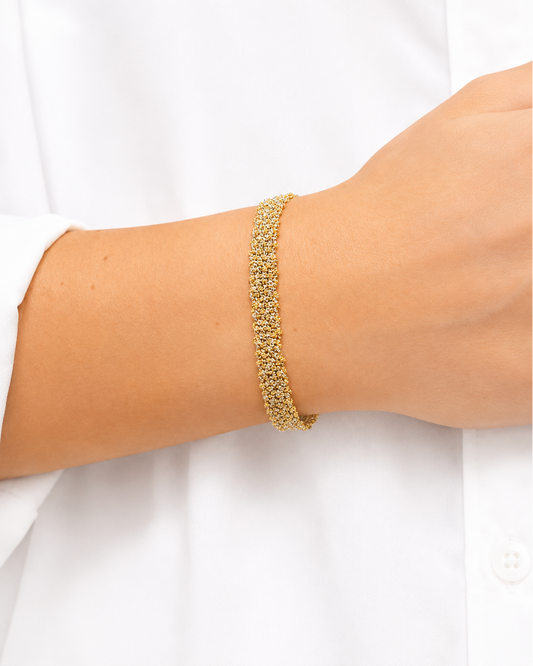 Bracciale fatto a mano in argento 925 Misto 0,5 cm