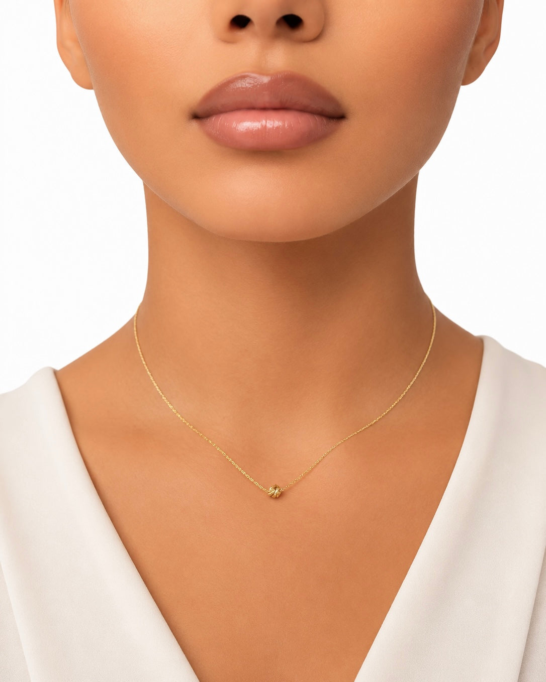 Girocollo in Oro 9kt con Nodo