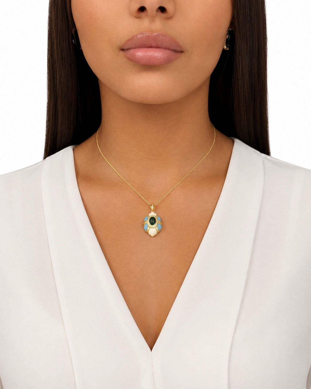 Girocollo Soraya in Brass dorato