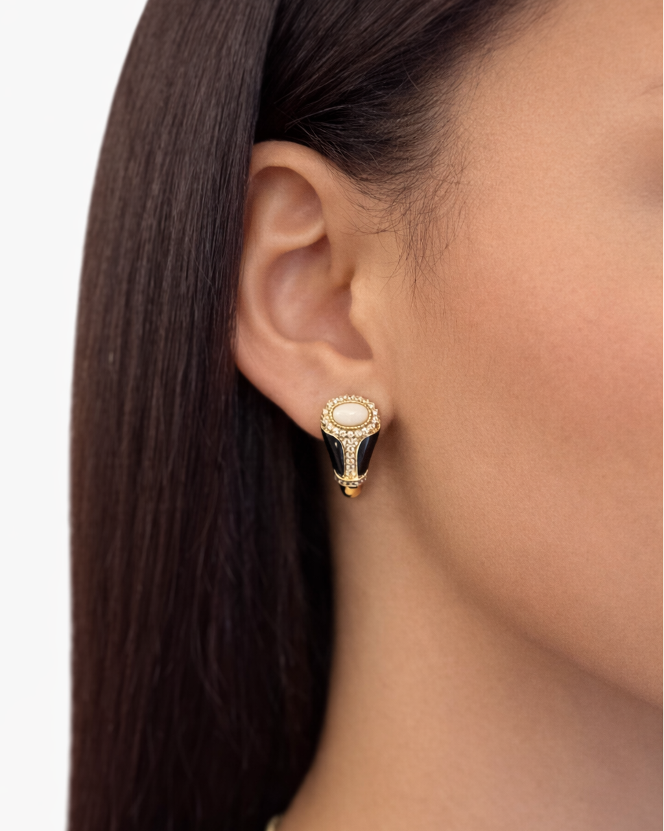 Orecchini Beatrice in Brass dorato small