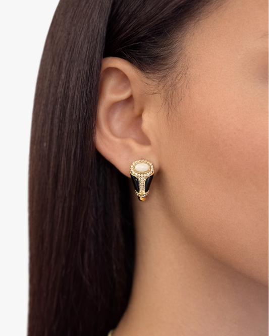 Orecchini Beatrice in Brass dorato small