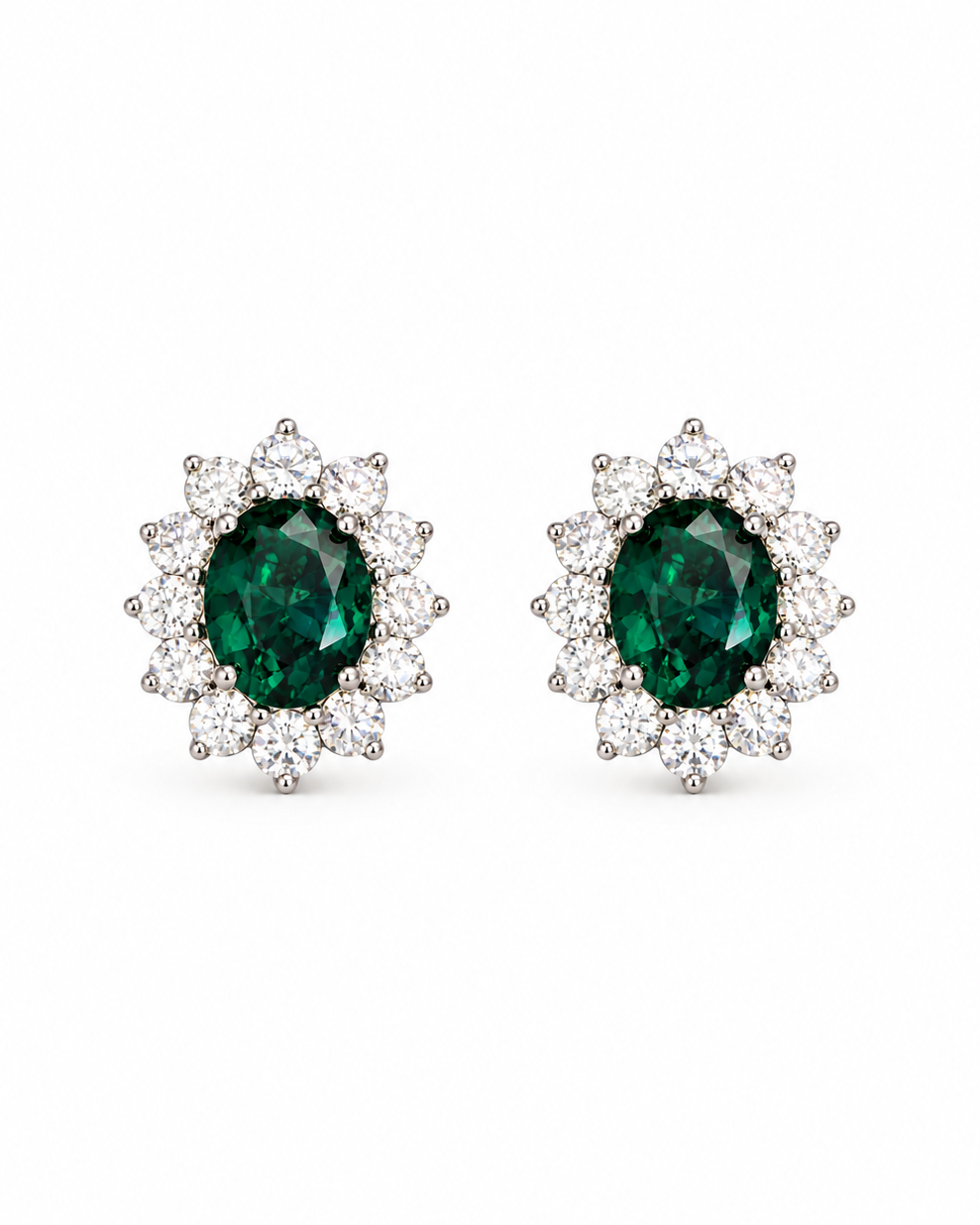Orecchini Anastasia Verdi in Argento 925
