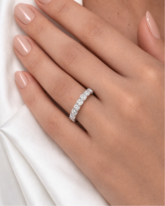Anello Moissanite Eternity ct 4