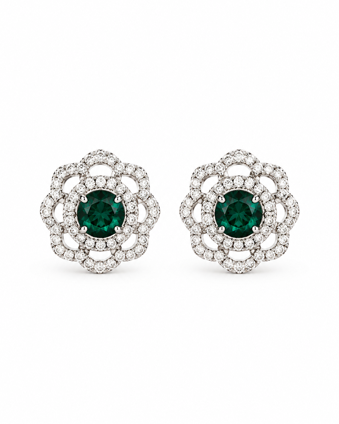 Orecchini Ester Verdi in Argento 925