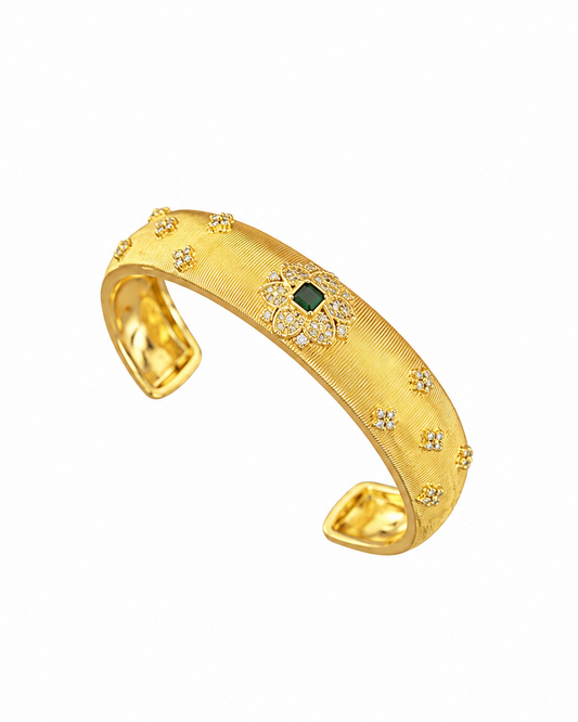 Bracciale Vittoria Verde in Brass dorato