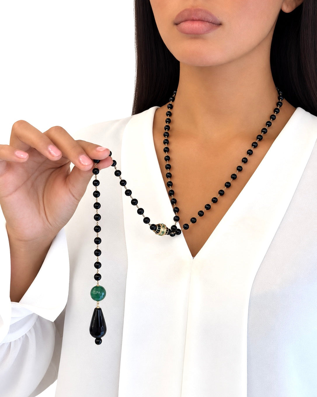 Collana realizzata a mano con Agata e Onice - PREZZO SU RICHIESTA