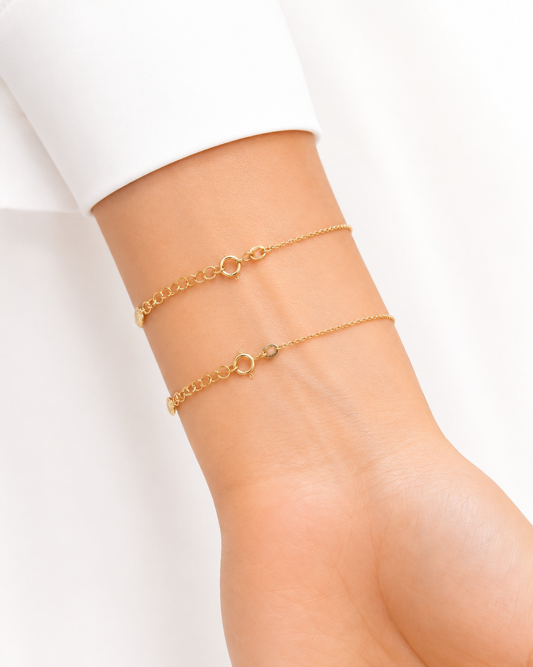 Bracciale in Oro 9kt con Zirconi e charms Stella e Cuore