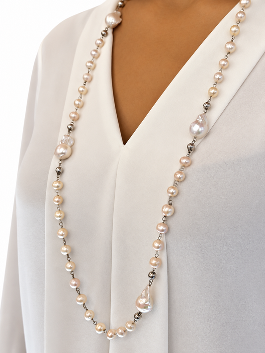 Collana Bianca in Argento 925