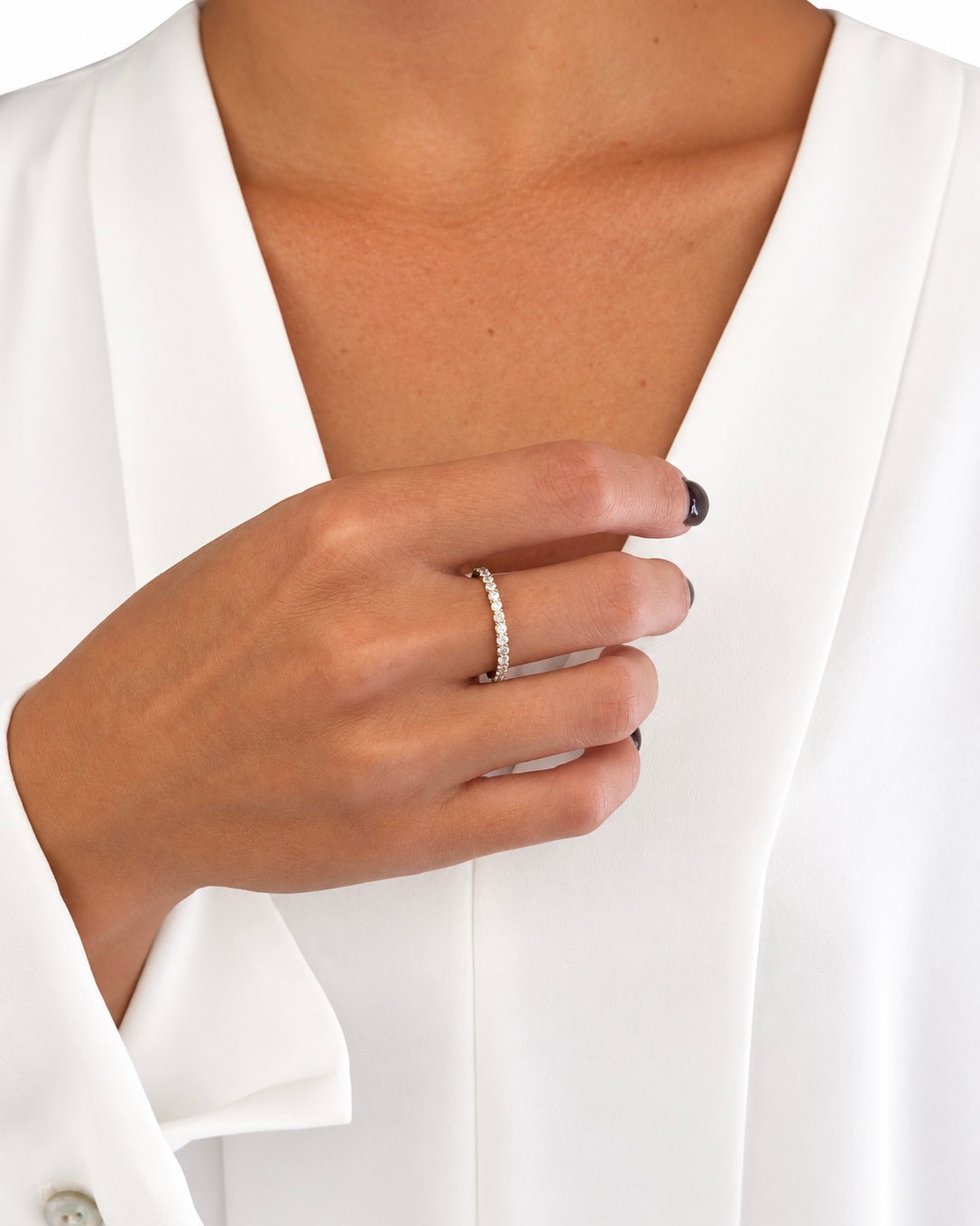 Anello Eternelle Small in Argento 925 e Diamanti Lab Grown