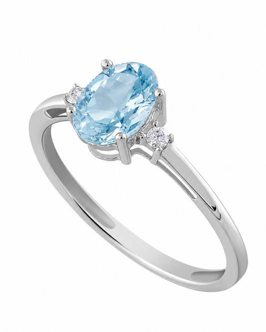 Anello Acqua Marina 0,68ct
