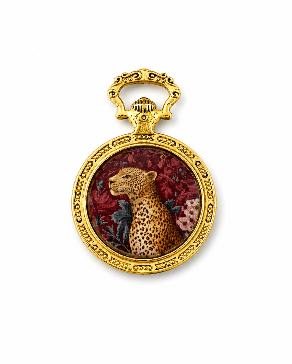 Pendente in Brass dorato Ghepardo
