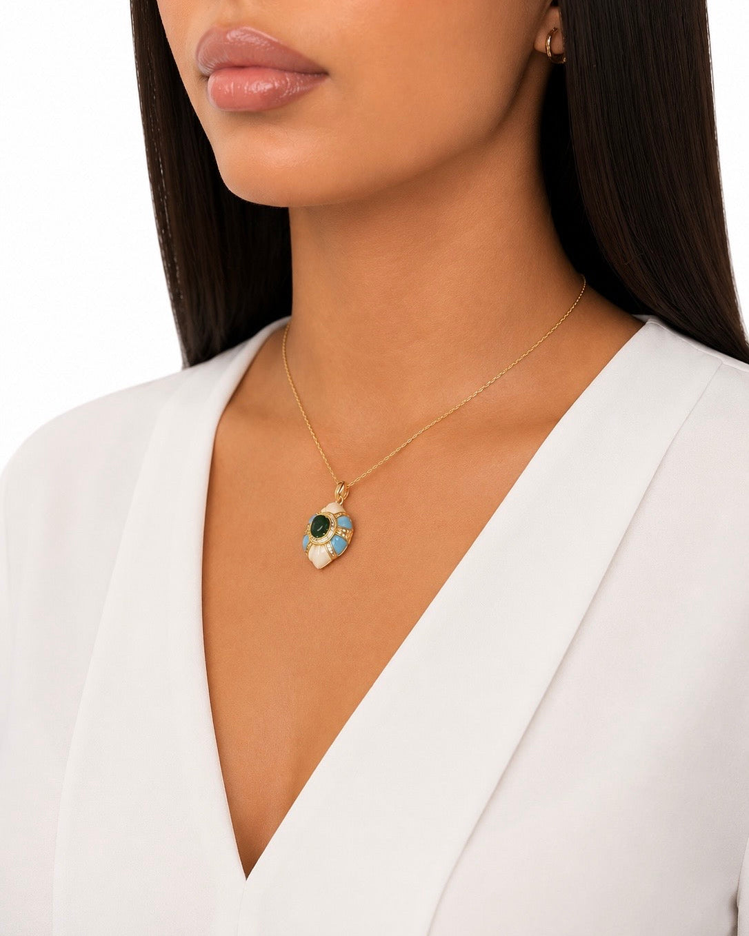 Girocollo Soraya in Brass dorato