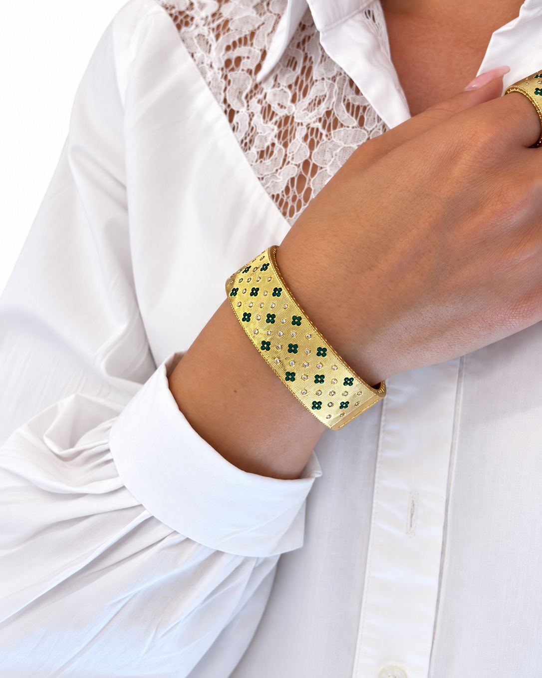 Bracciale Laura Verde in Brass dorato
