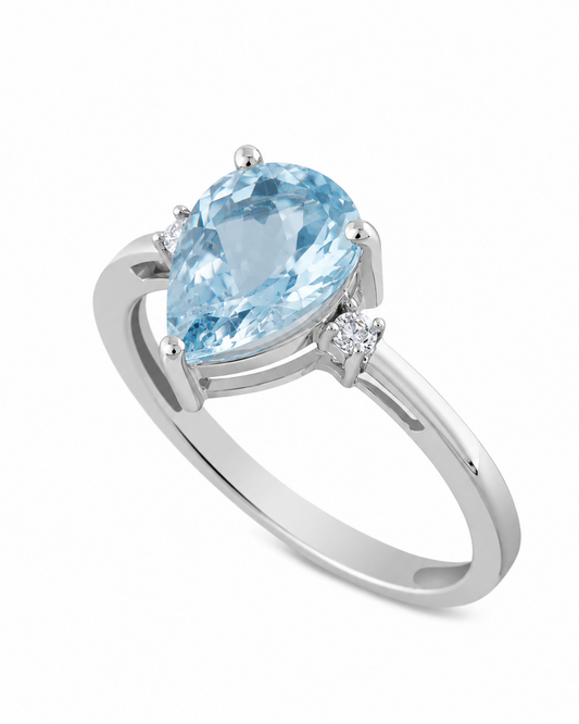 Anello Acqua Marina 1,56ct