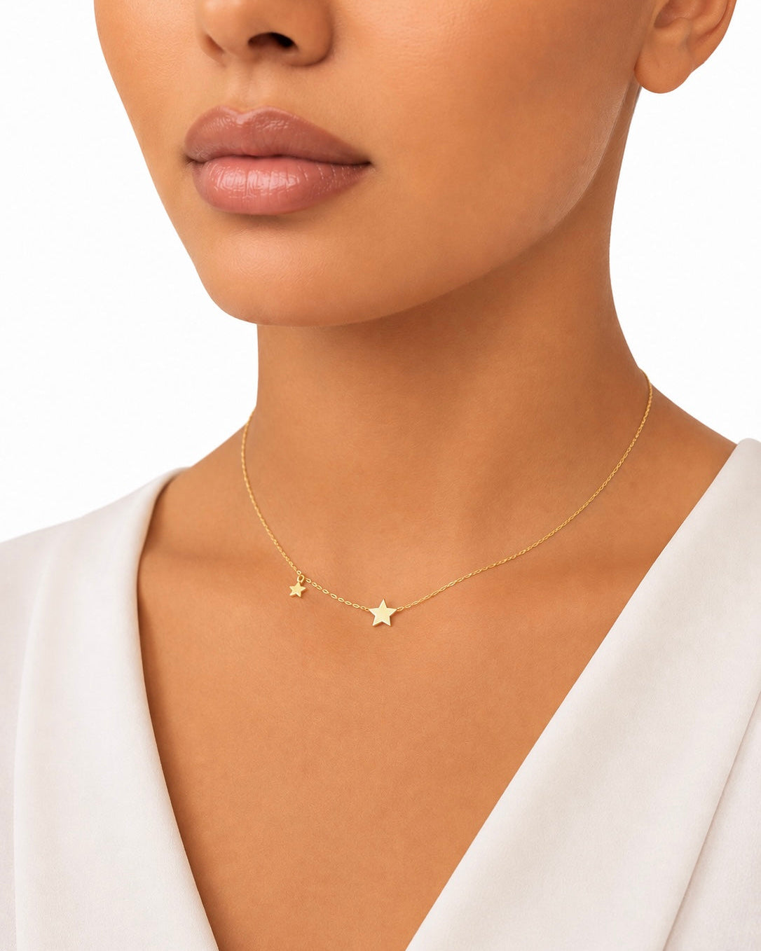 Girocollo in Oro 9kt con Stelline