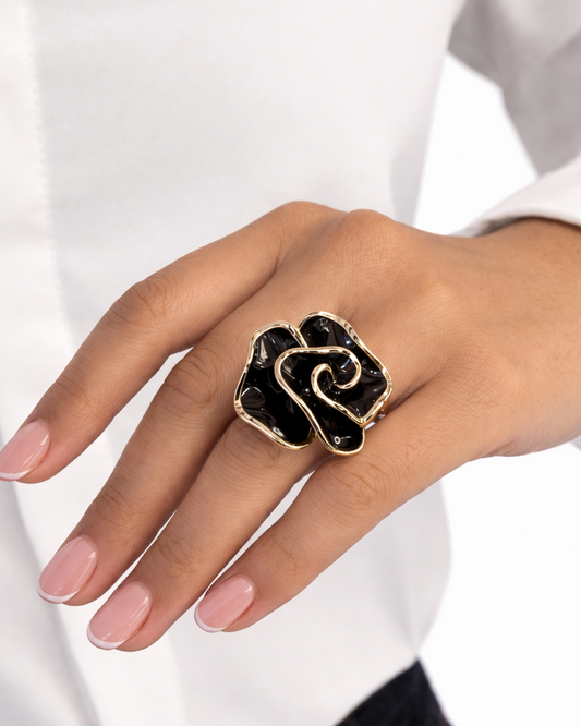 Anello Matilda nero