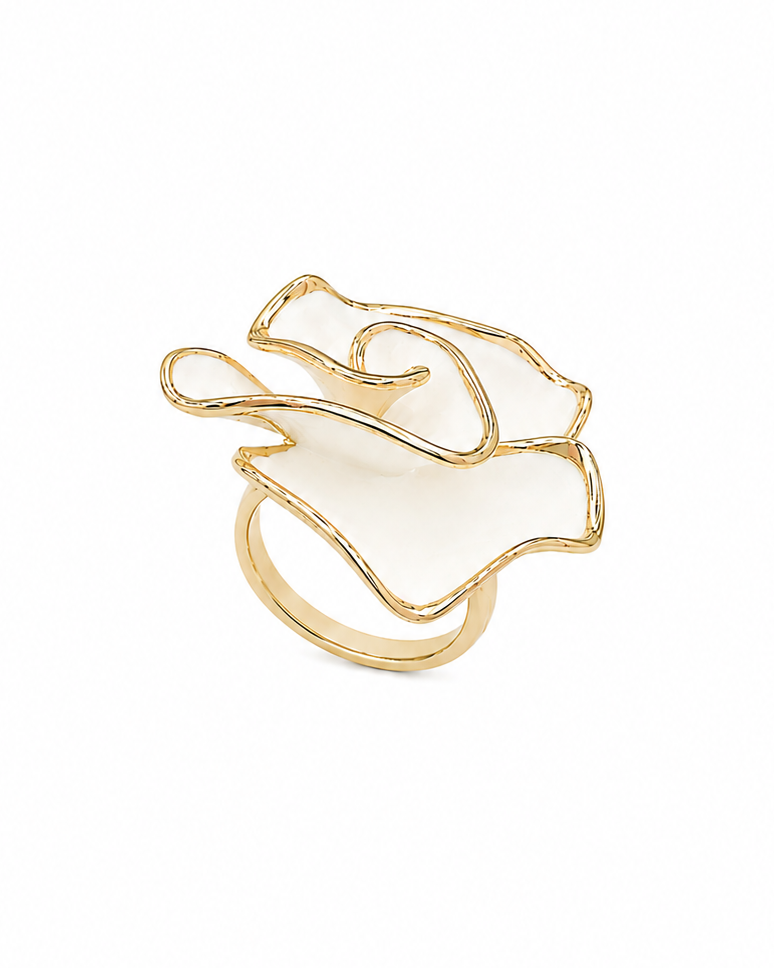 Anello Matilda bianco