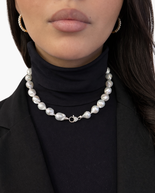 Collana corta con Perle Barocche