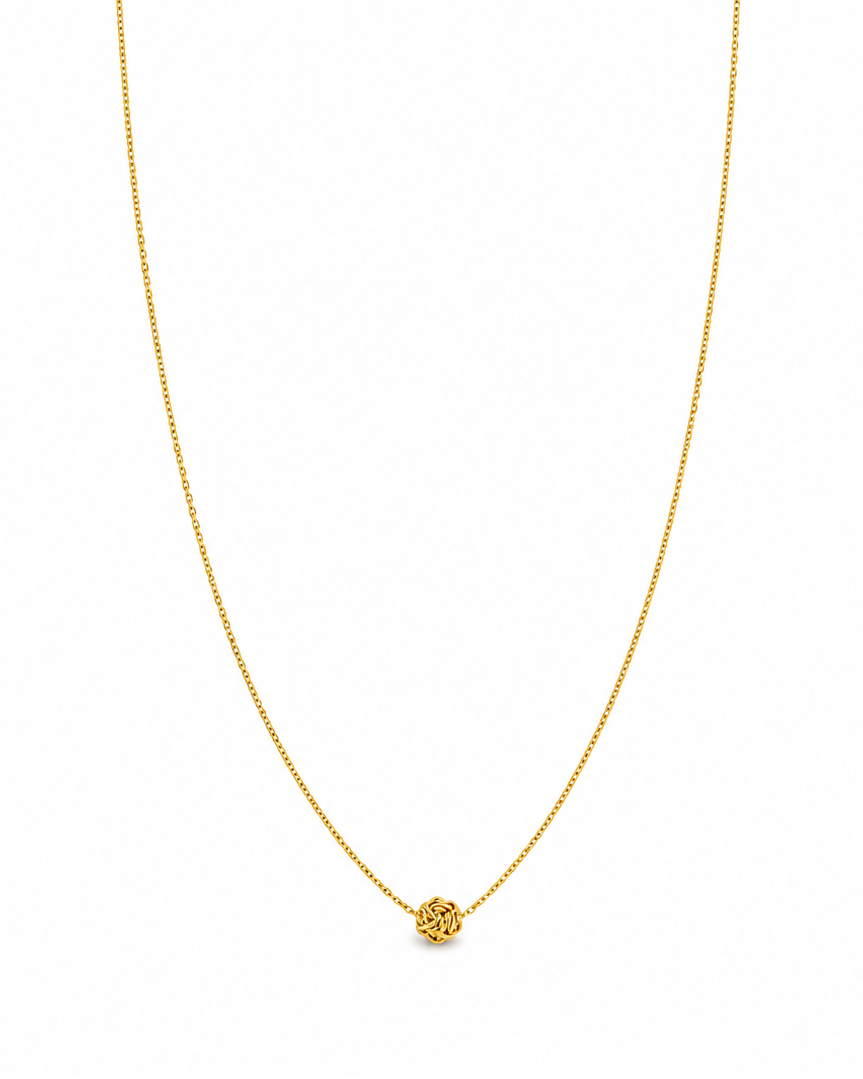 Girocollo in Oro 9kt con Nodo
