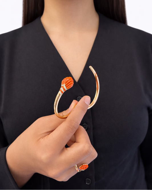 Bracciale Lidia in Brass dorato conchiglia