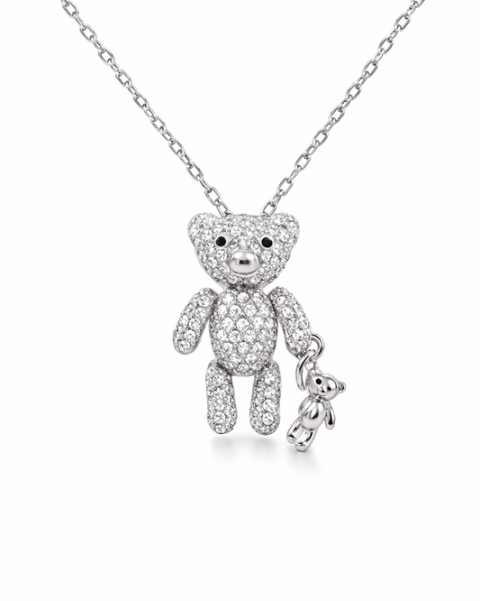 Girocollo Teddy in argento 925 rodio