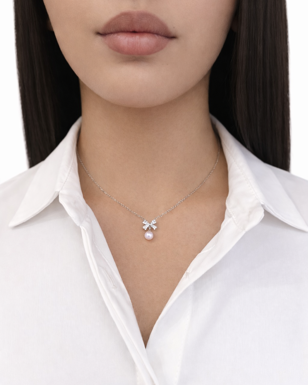 Girocollo Fiocchetto e Perla