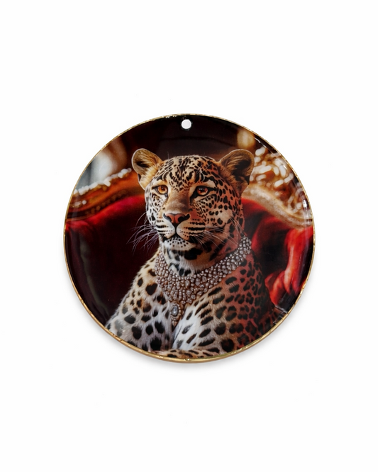 Pendente con Ghepardo e Diamanti