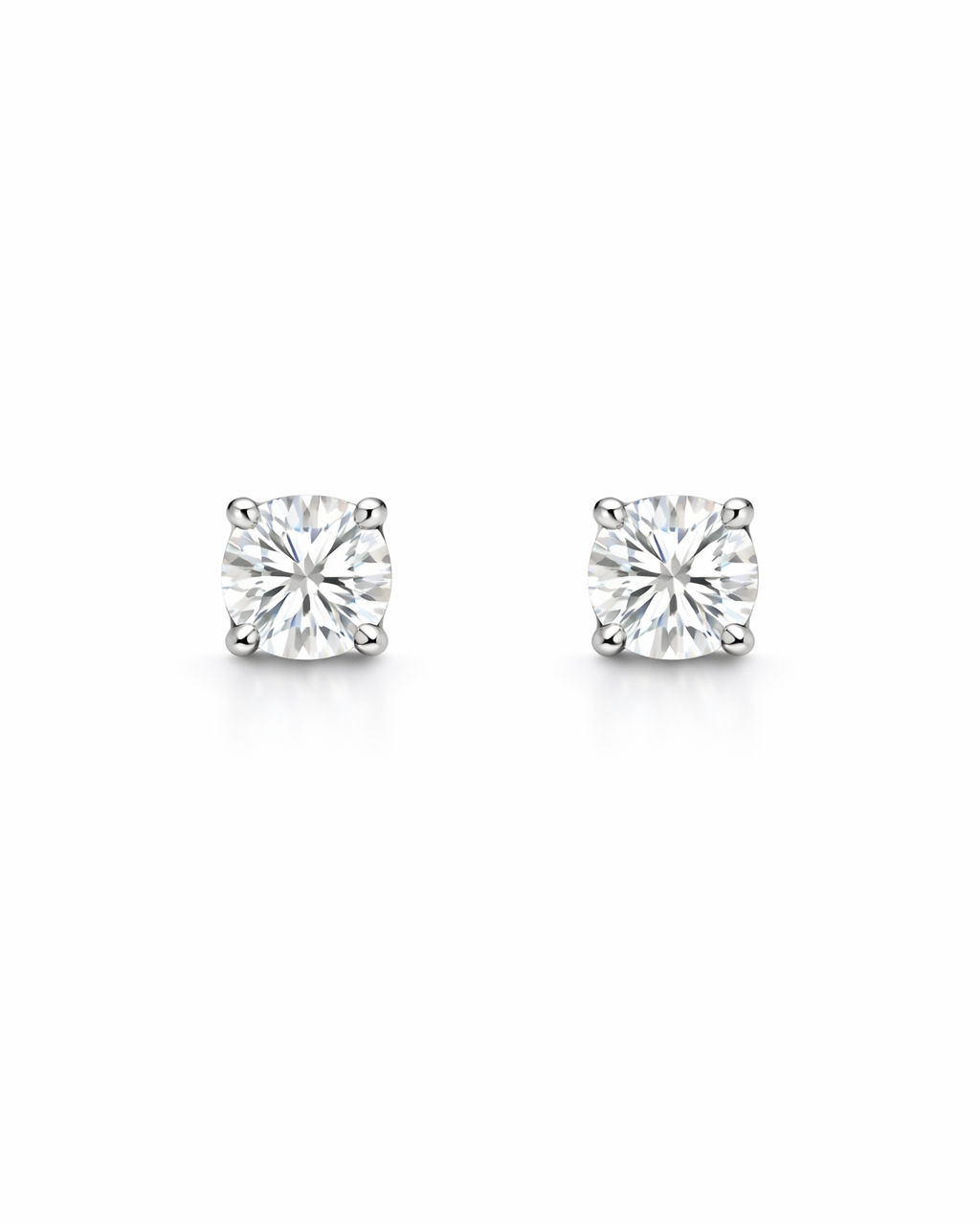 Orecchini in Moissanite punto luce ct 1