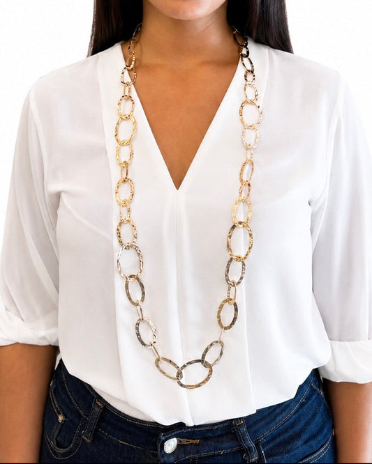 Collana in Argento Battuto