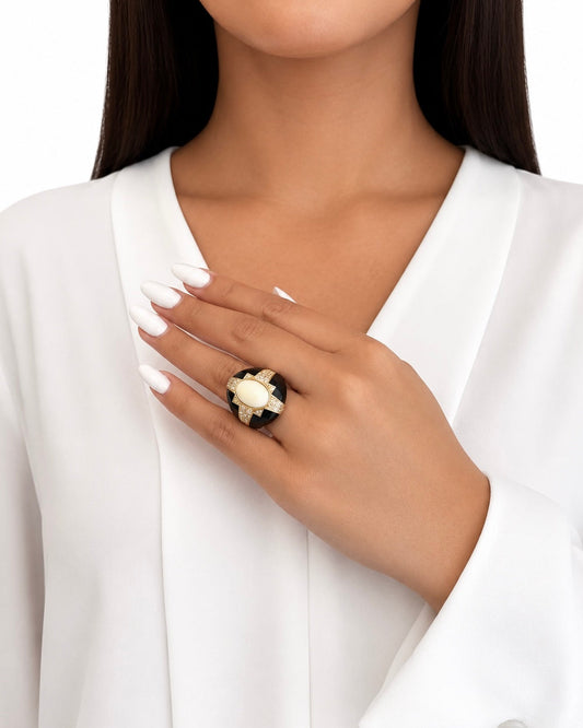 Anello Beatrice in Brass dorato