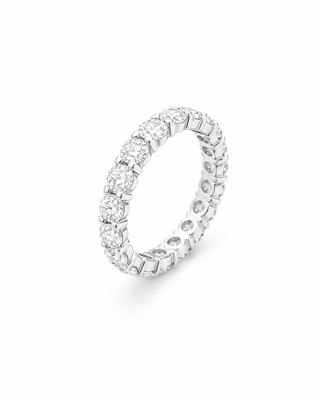 Anello Moissanite Eternity ct 3