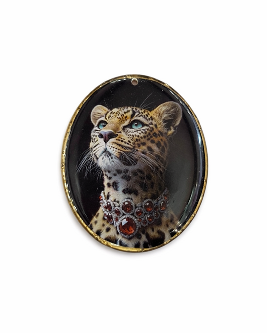 Pendente con Ghepardo e Rubini