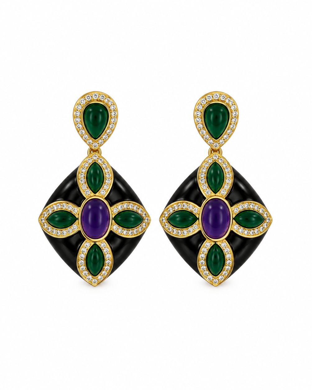 Orecchini Alina in Brass dorato