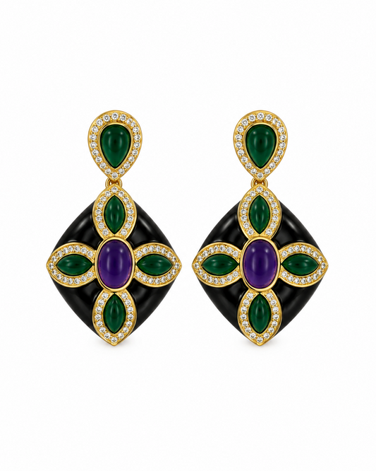Orecchini Alina in Brass dorato