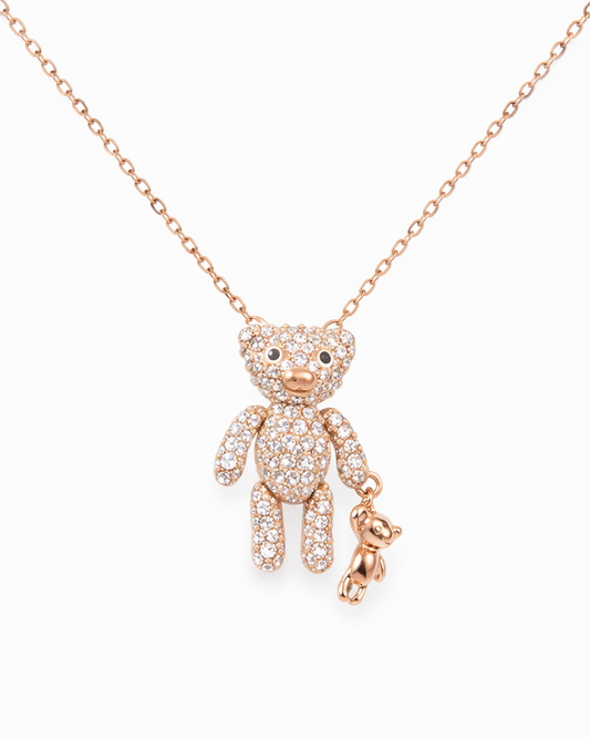 Girocollo Teddy in argento 925 placcato oro rosa 18kt