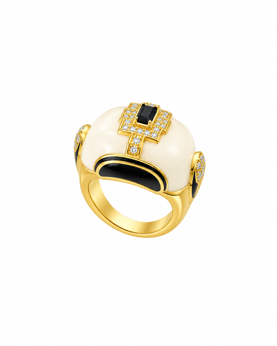 Anello Nicoletta in Brass dorato
