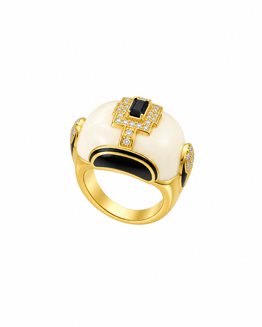 Anello Nicoletta in Brass dorato