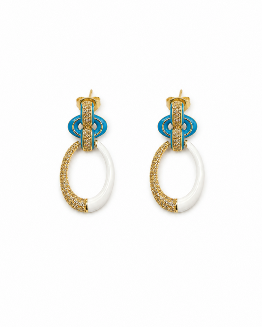 Orecchini Jennifer in Brass dorato