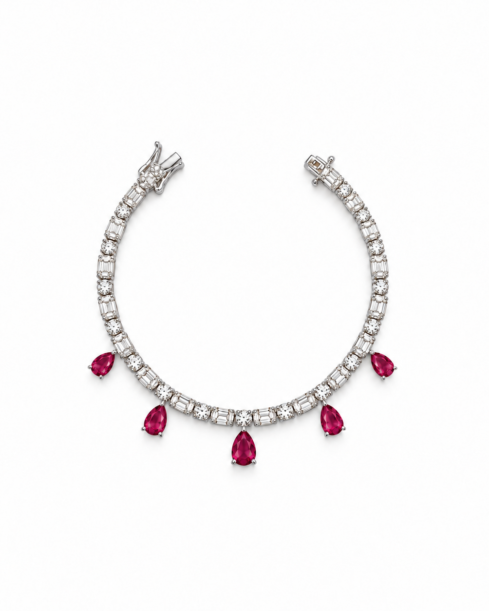 Bracciale Glinda Rosso in Argento 925