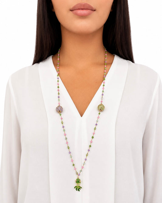 Collana con Zirconi e Cristallini